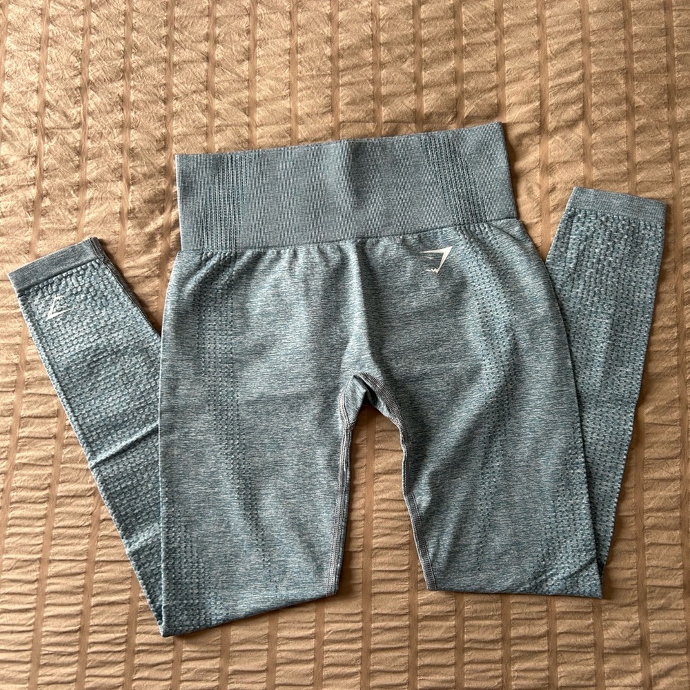 Gymshark Heathered Blue Leggings